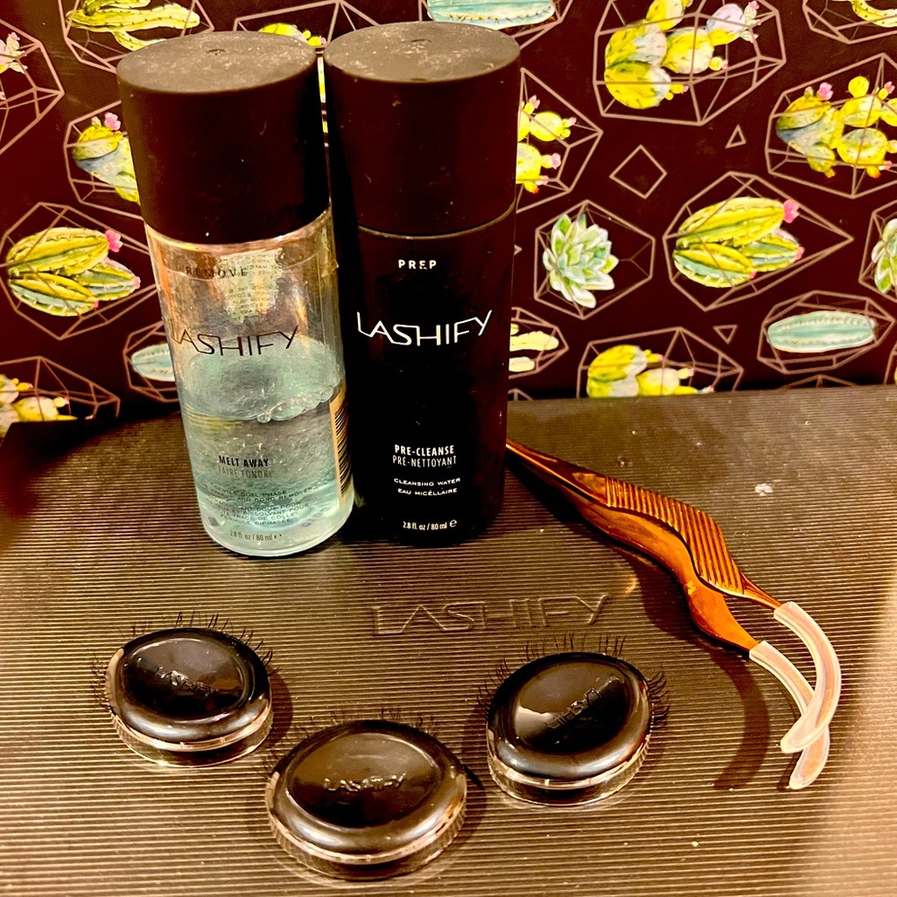 Lashify Gossamer Lashes, Fuse Control Wand, Pre Cleance, Melt Away - Used